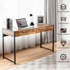 Office Desk Wooden Writing Table w/2 Drawers Computer Table Sturdy Workstation