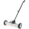 18in Magnetic Sweeper with Wheels 45lbs Rolling Sweeper Lawn Yard Grass