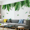 Summer Green Leaf Wall Sticker Background Living Room Art Home Decals DIY UK