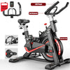 Black Exercise Bike Home Gym Bicycle Cycling Cardio Fitness Training Indoor Use
