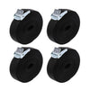 Pack of 4 Buckle Tie Down Lashing Strap Roof Rack Trailers Cargo 25mm X 5m Long