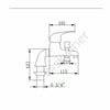 Modern Bathroom Chrome Sink Bath Filler Tap Shower Mixer Taps with Handset Hose