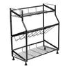 Kitchen Spice Rack Storage Organizer Condiment Storage Cabinet Shelf 3 Tier UK