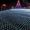 Solar Powered LED Mesh Net Curtain String Fairy Lights Home Party Garden Outdoor