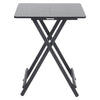 Folding Table Chair Patio In/Outdoor Furniture Wood Coffee Drink Desk Metal Legs