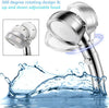 SHOWER HEAD HIGH PRESSURE CHROME WATER SAVING TURBO BATH BATHROOM UNIVERSAL FIT