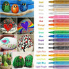 Set of 18 Colorful Paint Draw Markers Pens Water Based Acrylic Paint Medium Nib