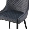 2X Velvet Dining Chairs Diamond Seat Padded Kitchen Dining room Chairs CLIPOP