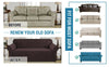 1/2/3 Large Seater Jacquard Sofa Cover Couch Slipcover Stretch Elastic Protector