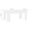 White Small Coffee Table Contemporary Modern Living Room Furniture Side End Unit