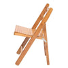 2PCS Folding Chairs Wood Bamboo Studying Dining Room Student Chair Stool Seat