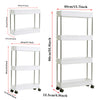 2/3/4 Tier Slim Slide Out Kitchen Trolley Rack Holder Storage Shelf on Wheels UK