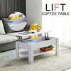 Wooden coffee table with storage lift top up drawer Desk Living Room Tea table