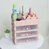 3 Tiers Makeup Case Desktop Storage Box Cosmetic Organizer Holder Drawer Jewelry