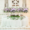 Artificial Wedding Flower Row Rose Peonies Hydrangea Garland Table Centerpiece