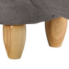 Grey Elephant Animal Footstool Faux Leather Ottoman Wood Legs Kids Adults Gift