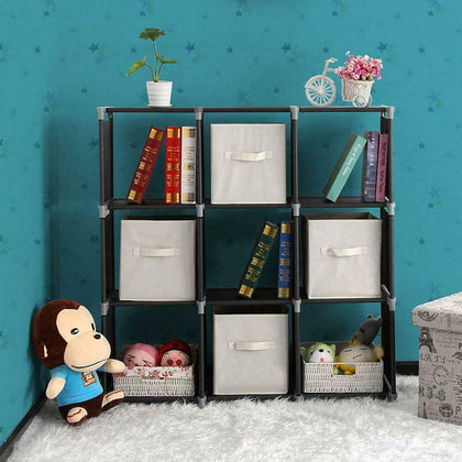 6,9 Cube Bookcase Shelving Display Shelf Storage Unit Home Organizer UK Stock