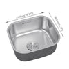 Stainless Steel 1.0 Single Bowl Kitchen Sink Insert Laundry Undermount Waste Kit
