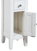 Small Oak Off White Painted Hallway Storage Cupboard/Tower | Wood Corner Unit