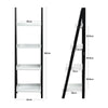 Modern Ladder Shelf 4 Tier Wooden Storage Shelving Unit Bookcase Display Stand