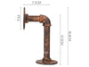 Industrial Floating Shelves Pipe Shelf Bracket Retro Steampunk Wall Shelving 2PC