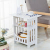 3-Tier Large Side Table W/ Storage Sofa Coffee Beside End Table Rack UK