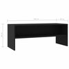 TV Cabinet Black 100x40x40 cm Chipboard Living Room Hot Sale