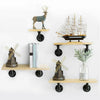 2/4Pcs Pipe Shelf Brackets Industrial Iron Rustic Wall Floating Shelves Supports