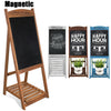 Vintage Sidewalk A-Frame Chalkboard Menu Sign Board Double Sided For Restaurant