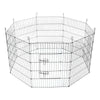 Pet Dog Pen 8 Panel Puppy Rabbit Playpen Run Crate Cage Foldable Enclosure Fence
