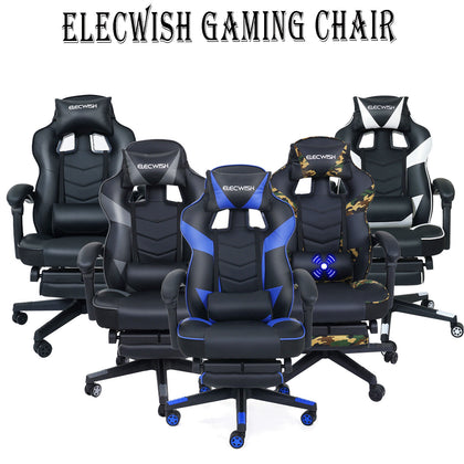 Executive Gaming Chair Office Ergonomic Computer Desk Swivel Massage Recliner