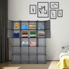 20-Cube DIY Plastic Wardrobe Cupboard Closet Cabinet Organizer Storage Furniture