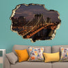 Walplus Wall Sticker 3D Window Manhattan New York Bridge Room Home Decorations