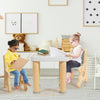 Kids Table & Chair Set Children Art Painting Activity Desk W/Drawers Adjustable