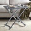 Folding Sofa Side End Table Coffee Table Removable Serving Tray Breakfast Dinner