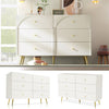 Bedroom Modern Chest of 6 Drawers White Storage Cabinet Home Bedside Furniture
