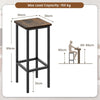 Set of 4 Industrial Bar Stools Dining Bar Counter Height Chair Kitchen Breakfast