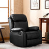 Function Recliner Chair Leather Sofa Manual Reclining Armchair Push Back Chair