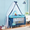 Portable Baby Travel Cot Crib Bassinet Bed Playpen Infants with Mattress Folding