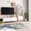 Modern Storage Cabinet Cupboard w/3 Shelves & 1 Door Bookcase Sideboard White