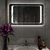 LED Light Up Bathroom Mirror Vertical/Horizontal Hung with Demister Pad Sensor