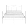 4ft6 Double Bed Frame Metal Bed Solid Bedstead Base with Large Storage Space New