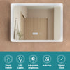 Digital LED Bathroom Mirror Demister Touch IP44 Make Up Mirror w/Anti-Fog 80*60