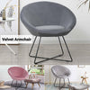Velvet Fabric Vanity Stool Bedroom Makeup Dressing Table Desk Chair Padded Seat
