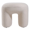 Faux Fur Footstool Dressing Table Stool Bedroom Makeup Chair Seat Round Footrest