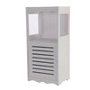 Wooden Bathroom Cabinet Shelf Storage Cupboard Toilet Unit Free Standing