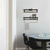 2PCS Retro Industrial Style Wall Shelf Shelving Unit Metal Wood Storage Vintage