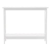 2 Tiers Console Table Shelf Sofa Side Hallway Side End Dressing Table Desk White