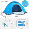 1-2 Person Man Family Tent Instant Pop Up Tent Outdoor Camping Hiking Festival