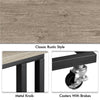 Mobile Side Table, C Shaped Sofa End Table, Coffee Snack Table for Living Room